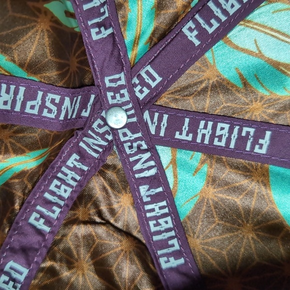 Flight Inspired Dreamcatcher Hemp Fitted Gray/Purple Hat,7 1/4. - Picture 8 of 10